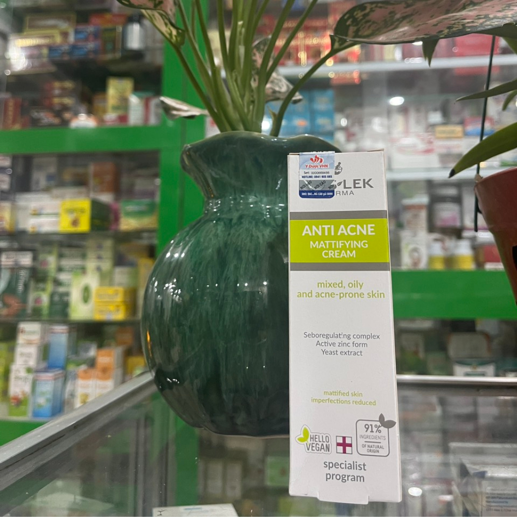 Kem dưỡng ẩm Floslek Anti Acne Mattifying Cream cho da dầu  - Tuýp 50ml - NT Bình An [CHÍNH HÃNG]