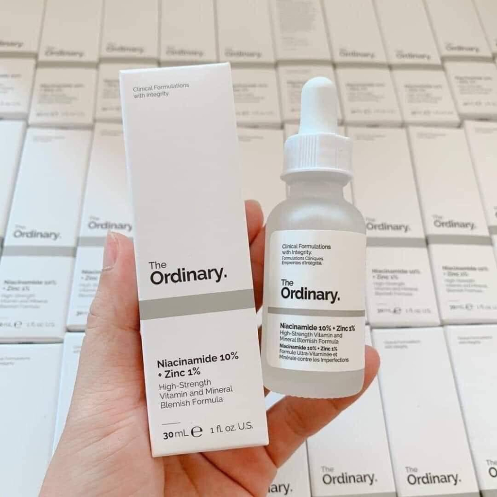 Serum Giảm Mụn Và Mờ Thâm The Ordinary Niacinamide 10% + Zinc 1% - Lọ 30ml - NT Bình An