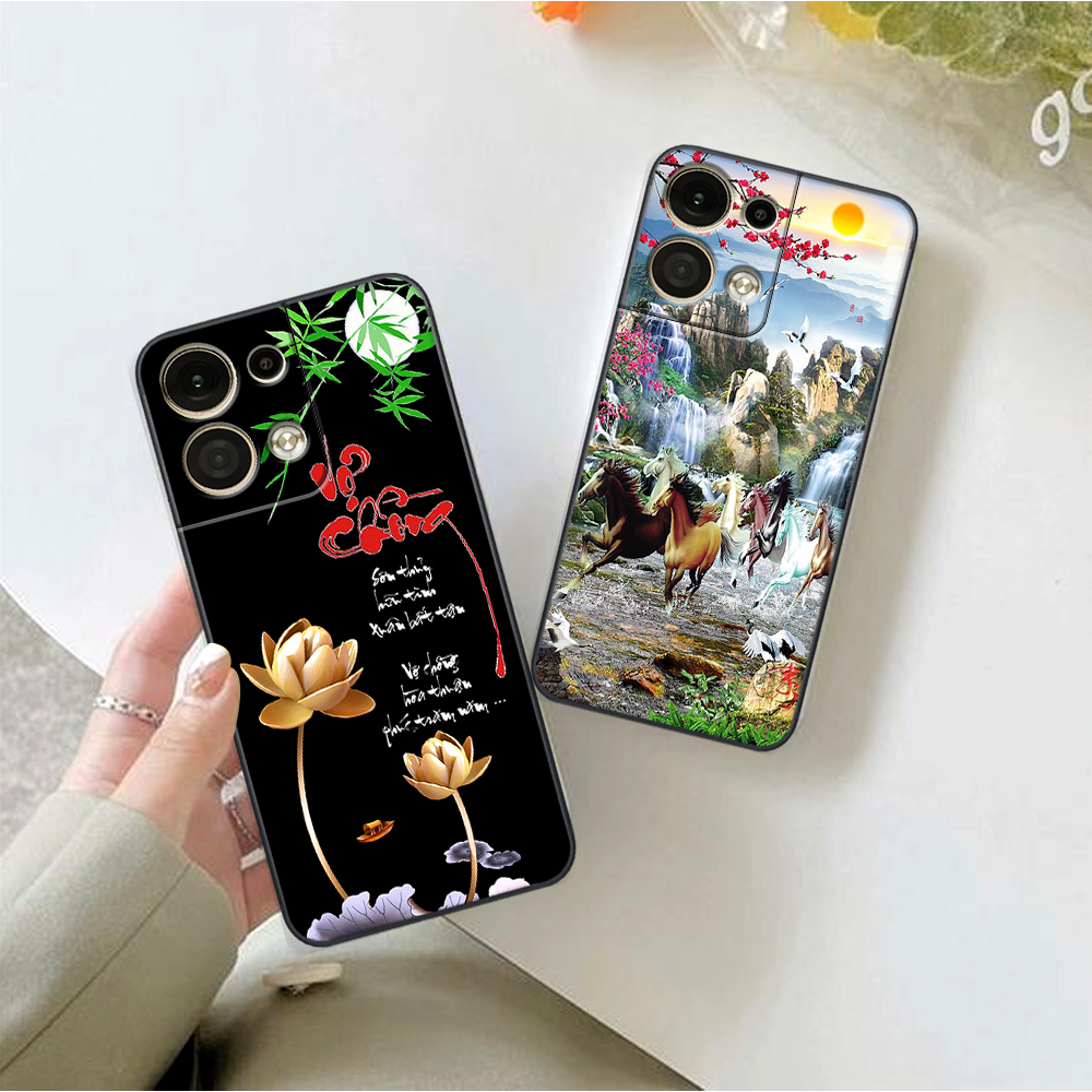 Ốp Oppo RENO 8 5G/RENO 8 PRO 5G/RENO 8 PRO PLUS 5G hình thư pháp Lộc , Phúc mẫu mới RẺ- BỀN- ĐẸP