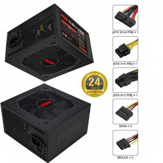 Nguồn máy tính, nguồn công suất thực rosi công suất thực 500w - r500 - có chân 8 pin gắn vga.