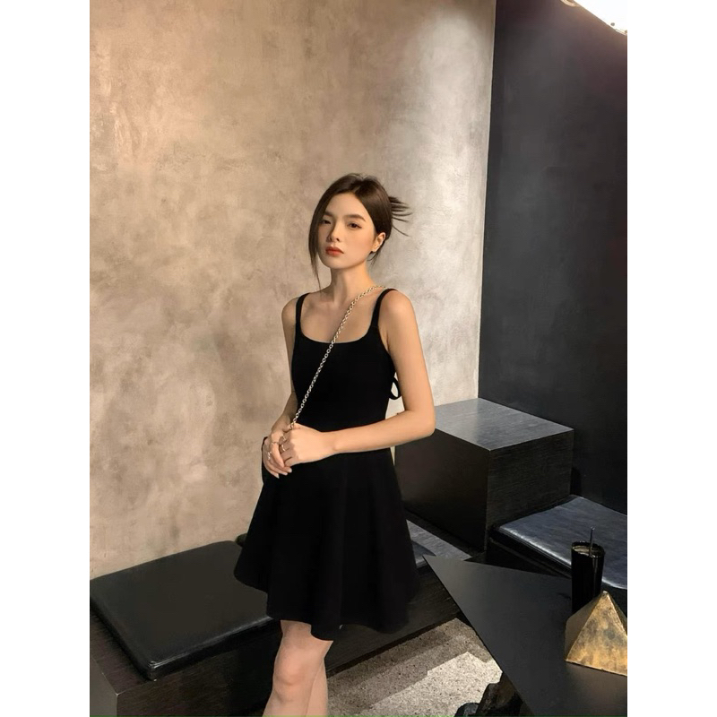 Đầm body 2 dây nữ dáng Sporty xòe năng động sexy