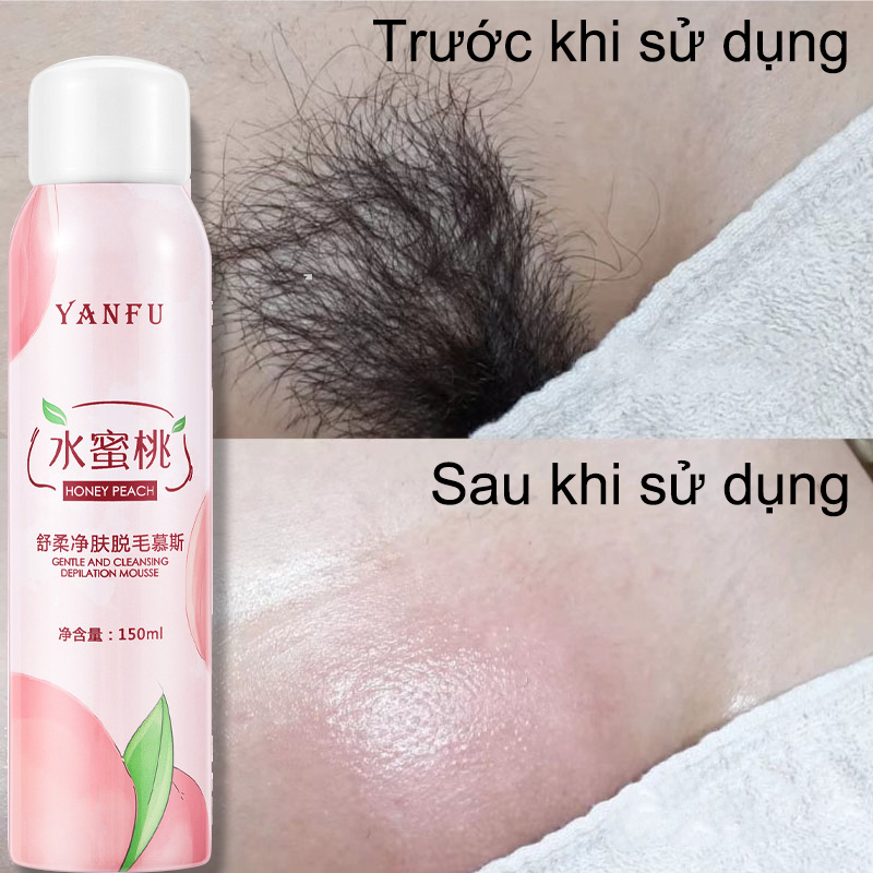 Kem tẩy lông Xịt tẩy lông vùng kín Không Đau an toàn Lành Tính Dịu Nhẹ nách tay chân lưng dạng Dùng được cho bà bầu