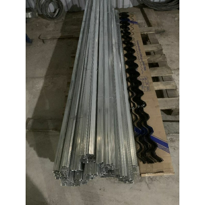 Combo 1 mét gồm thanh nẹp +ziczac nhà màng, nhà kính. Độ dày 0.50mm