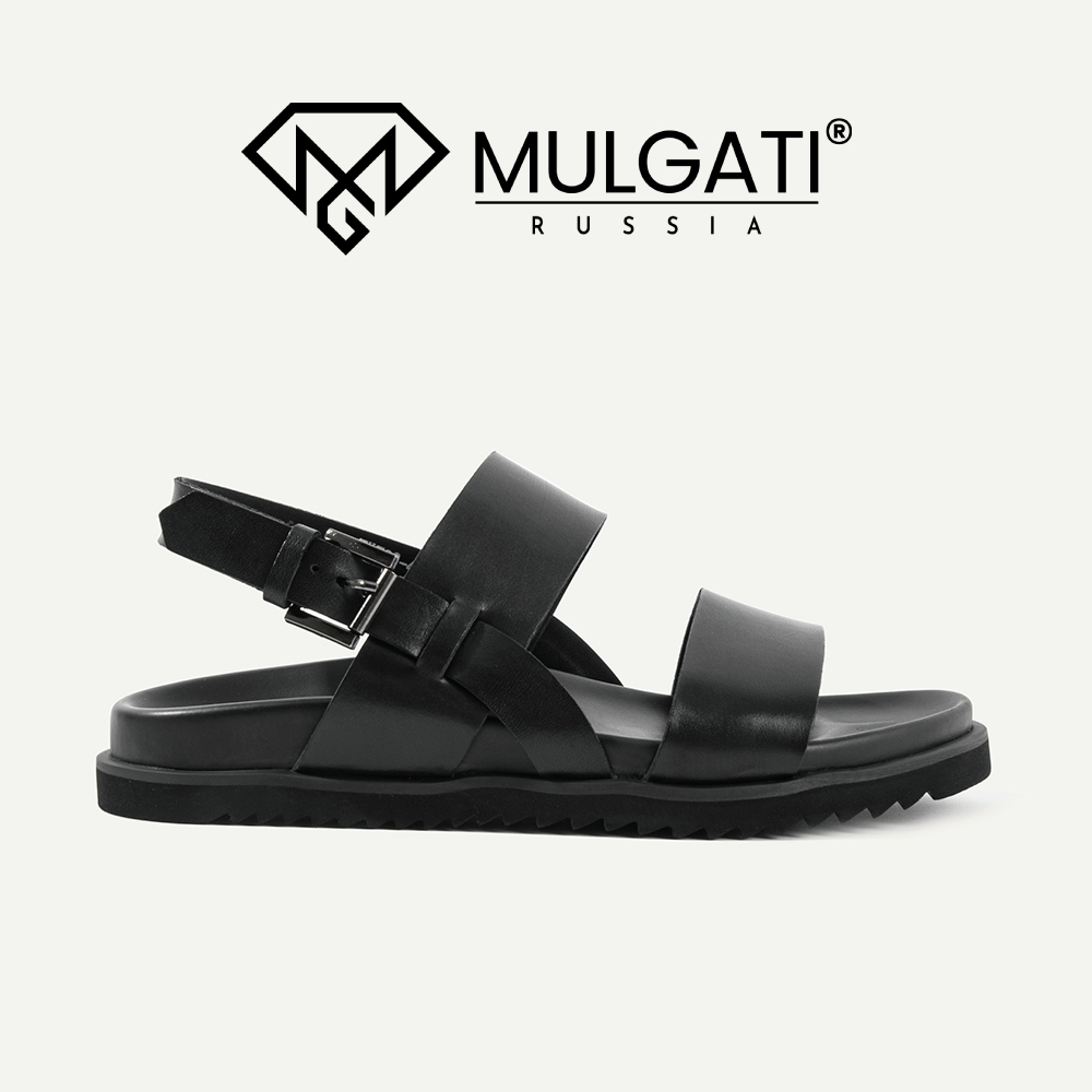 Dép xăng đan nam MULGATI Comfort Sandal da bò cao cấp dép quai ngang - TK706-4
