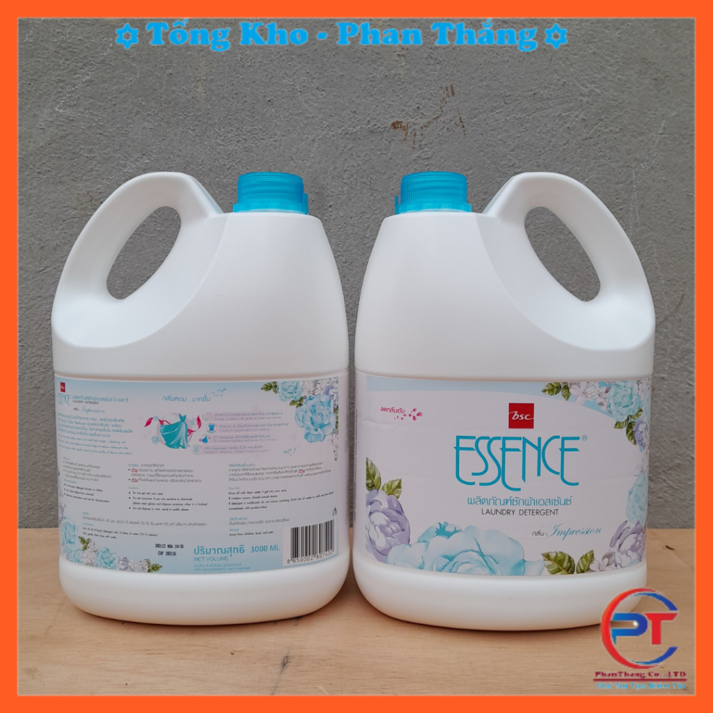 Nước Giặt Essence 3000ml Đậm Đặc, Siêu Sạch, Siêu Thơm, Hàng Chính Hãng Nhập Khẩu Thái Lan