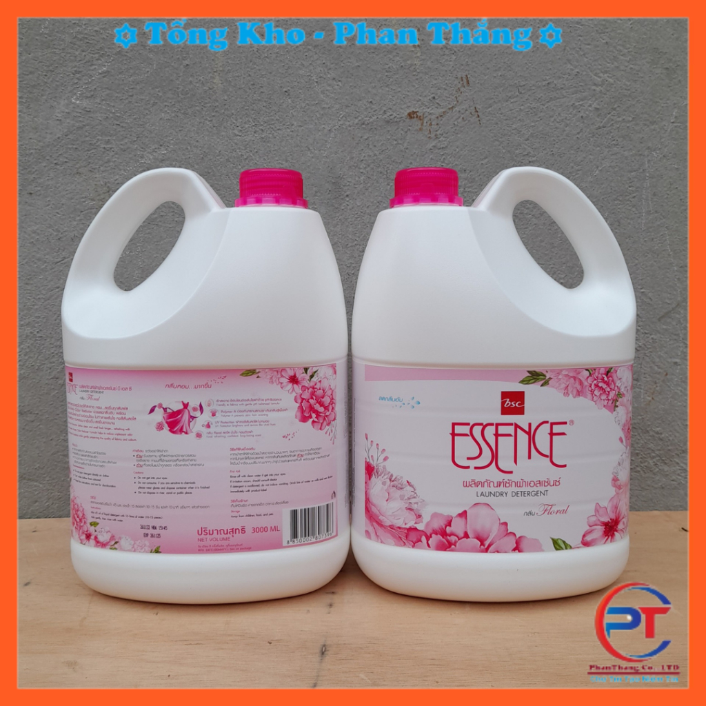 Nước Giặt Essence 3000ml Đậm Đặc, Siêu Sạch, Siêu Thơm, Hàng Chính Hãng Nhập Khẩu Thái Lan