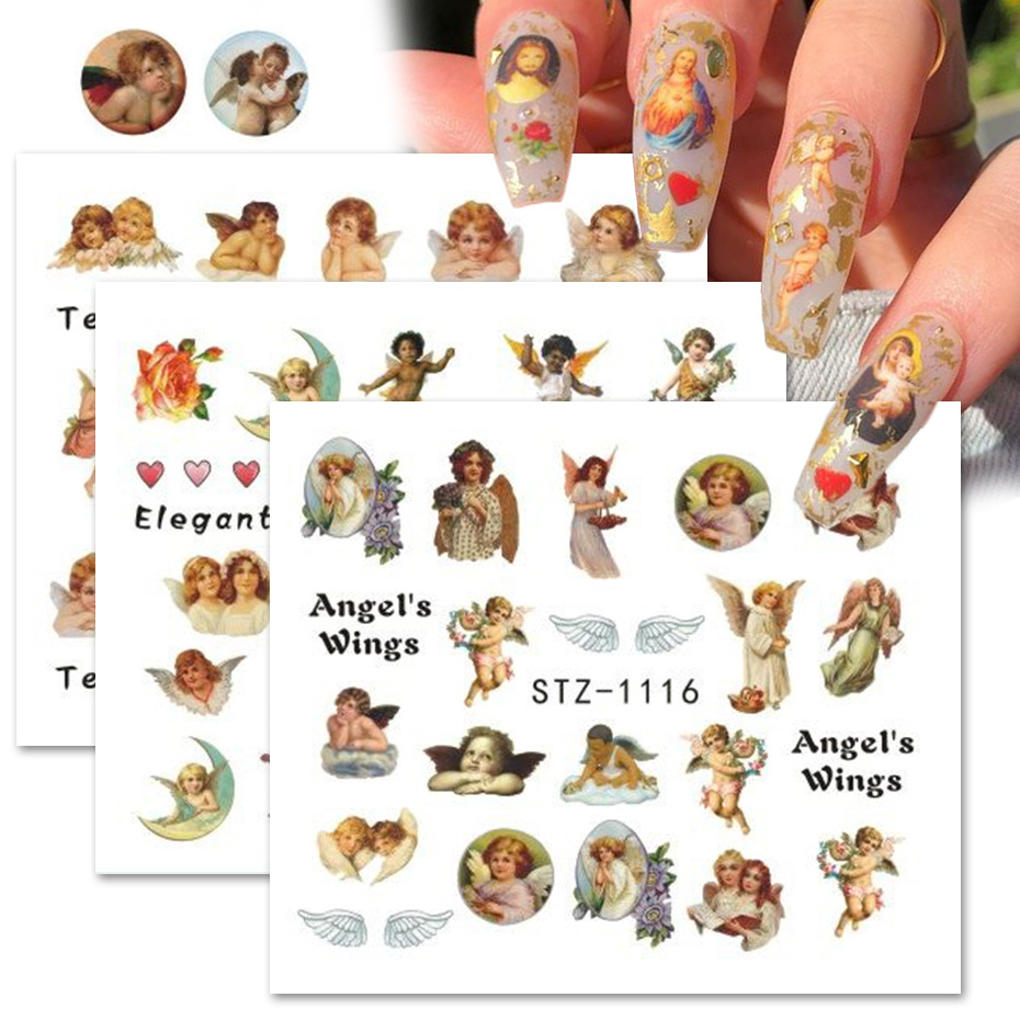 Sticker thiên thần giá rẻ trang trí móng