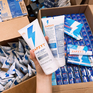 [BILL US- Fullsize 177gr ] SỮA RỬA MẶT Tẩy da chết , giảm và ngăn ngừa mụn Zapzyt Acne Wash Cleanser