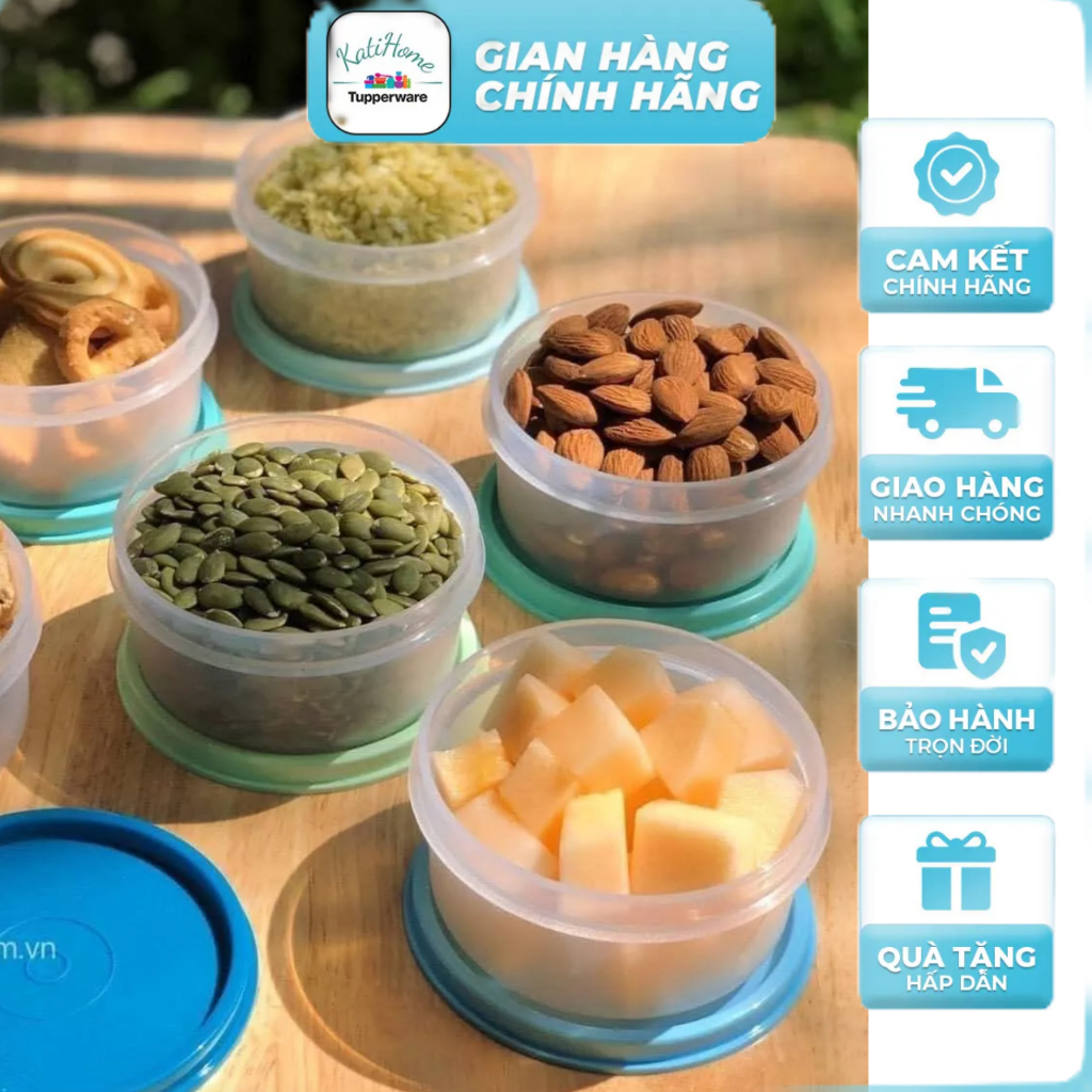 Hộp nhựa đựng thực phẩm ăn dặm nhựa nguyên sinh an toàn small saver Tupperware dung tích 200ml