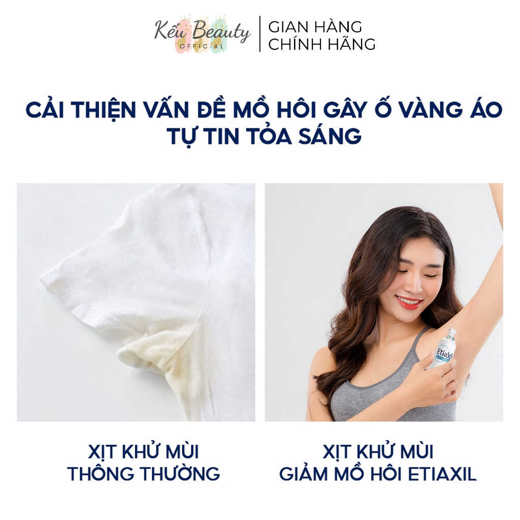 Xịt Khử Mùi Nách Và Ngăn Mồ Hôi Dạng Phun Sương Hàng Ngày 48h Etiaxil 150ml