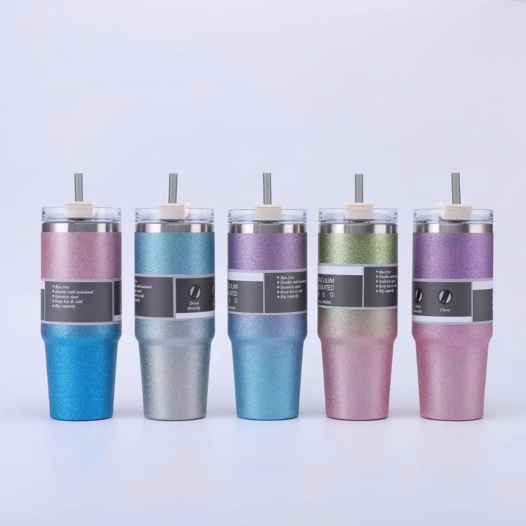 Ly Giữ Nhiệt Bling Bling 900ML Nóng Lạnh, Cốc Giữ Nhiệt Cao Cấp, Bình Giữ Nhiệt Trong 8 Tiếng