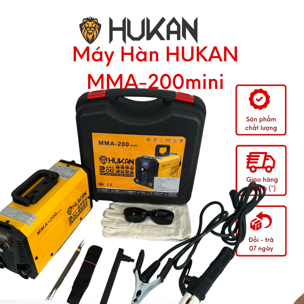 Máy hàn điện HUKAN MMA-200mini tiện dụng