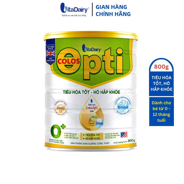 Sữa bột Colos Opti 0+ 800g - VitaDairy