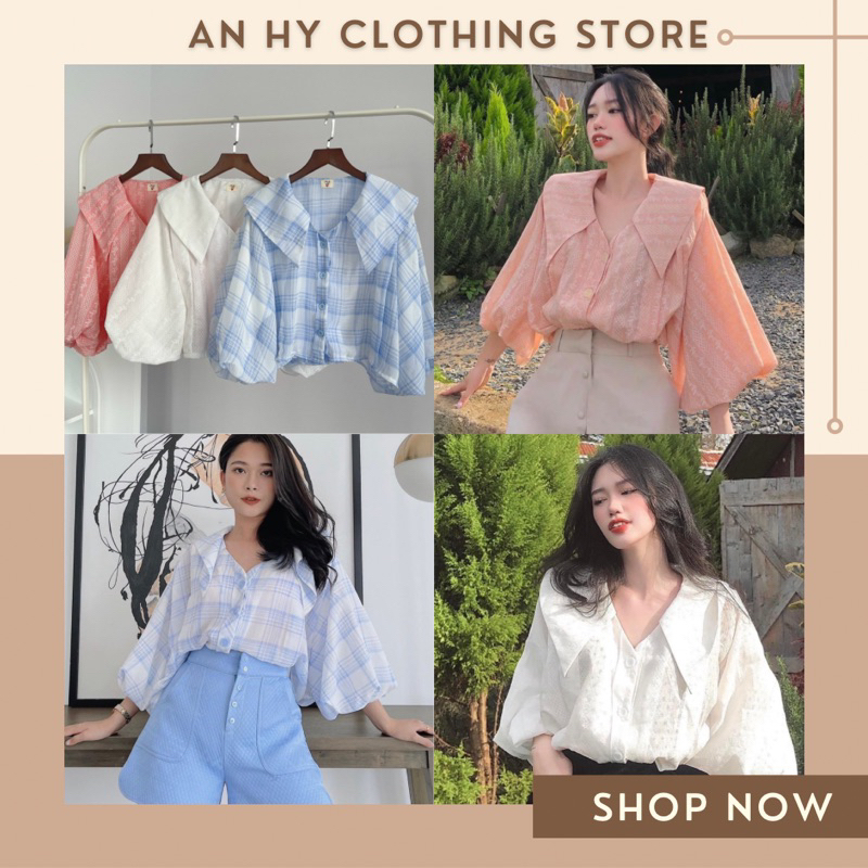 (có bán sỉ,ảnh thật,hoả tốc)❄️ Lily shirt 💕💕💕 ÁO SƠ MI TAY PHỒNG THUỶ THỦ