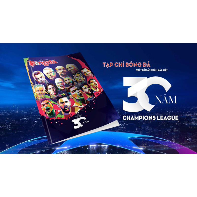 Sách - 30 Năm Champion League - Ấn Phẩm Đặc Biệt - THBooks (Tặng kèm sổ tay Cúp C1 Châu Âu)