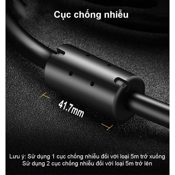 Cáp VGA 3+ 6 chân vàng dùng cho Máy tính, Máy chiếu 1,5m-5m