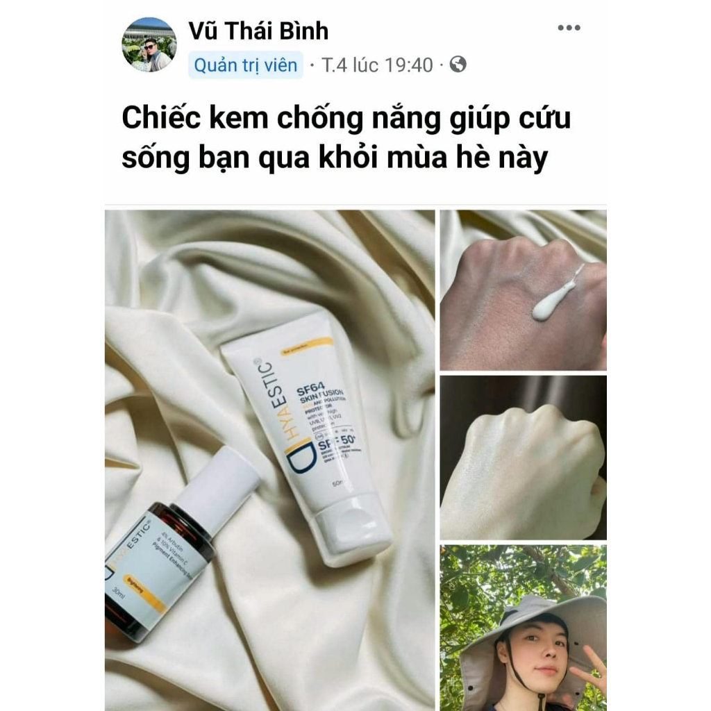 Kem chống nắng Hyaestic Skin Fusion SF64