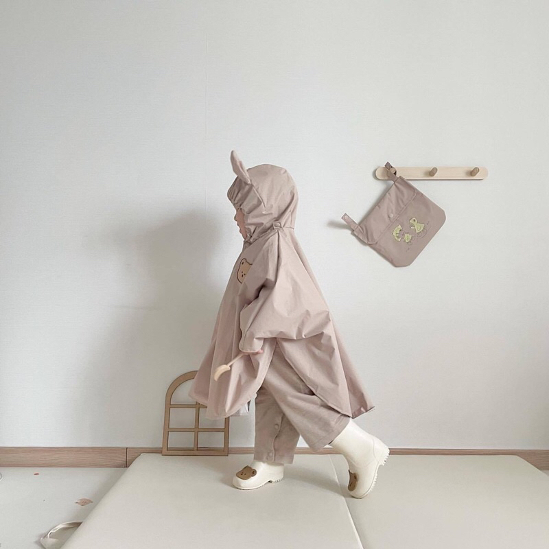 Áo mưa gấu thỏ phủ Venyl cao cấp cho bé, áo mưa trẻ em chống thấm nước phong cách Hàn Quốc hot hit 2023