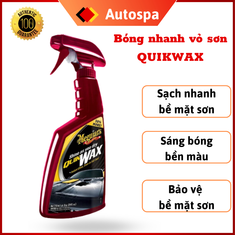 Làm bóng Meguiar's - Làm bóng nhanh vỏ sơn , Dung dịch vệ sinh ô tô