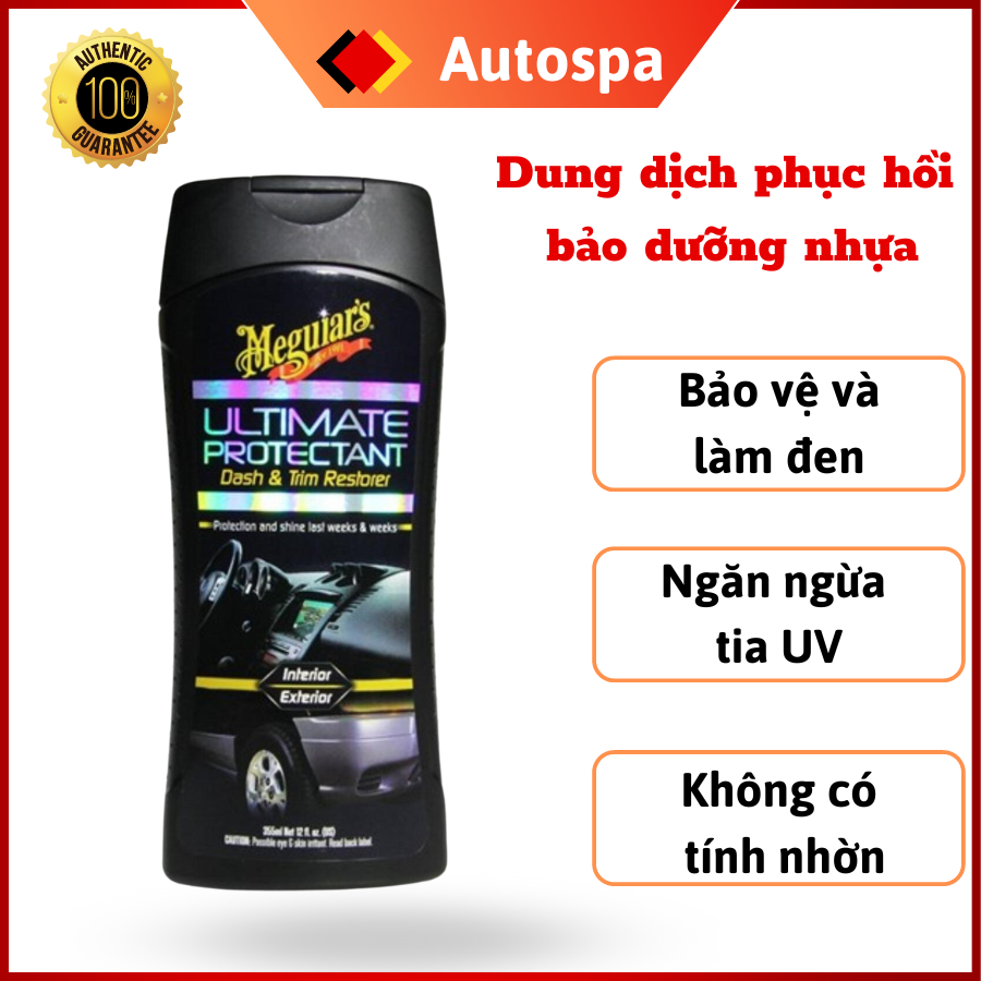 Dung dịch hồi phục và bảo dưỡng nhựa Meguiar's - Bảo vệ và làm đen nhựa, Chăm sóc ô tô