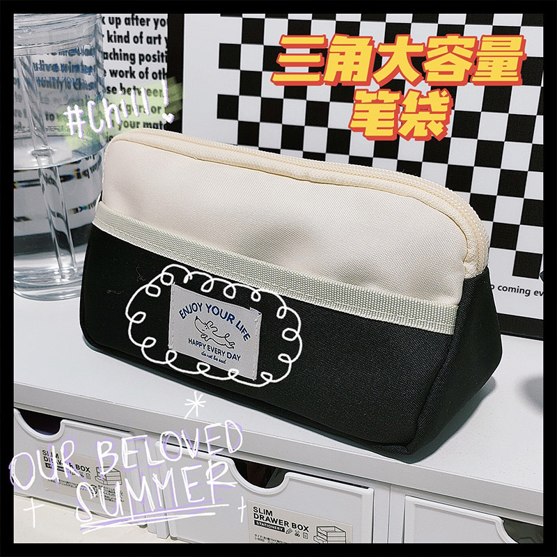 Túi Đựng Bút Vải Nhiều Ngăn Đủ Màu Siêu Bền Phong Cách Hàn Quốc Tiện Dụng