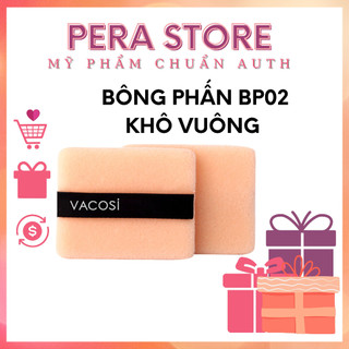 Bông phấn vacosi bp02 khô vuông nhỏ bịch 2 cái hàn quốc