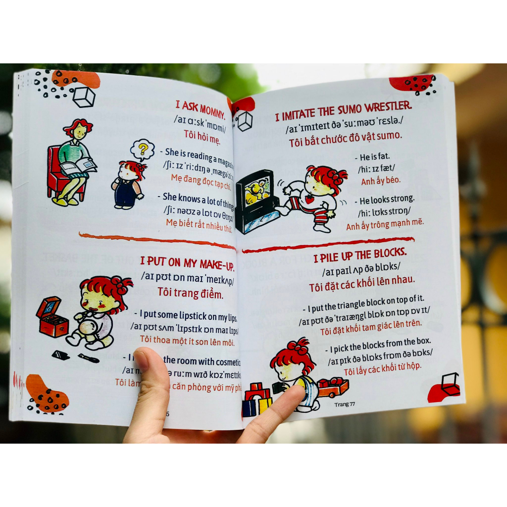 900 câu giao tiếp cho mẹ và bé A5 - tặng file mp3