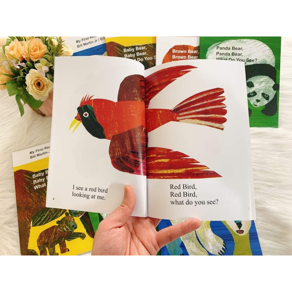 Brown Bear What do you see? Combo 4q A5 tặng file mp3