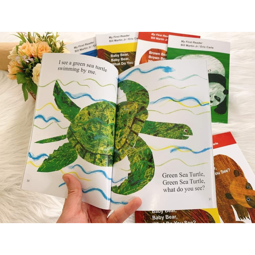 Brown Bear What do you see? Combo 4q A5 tặng file mp3