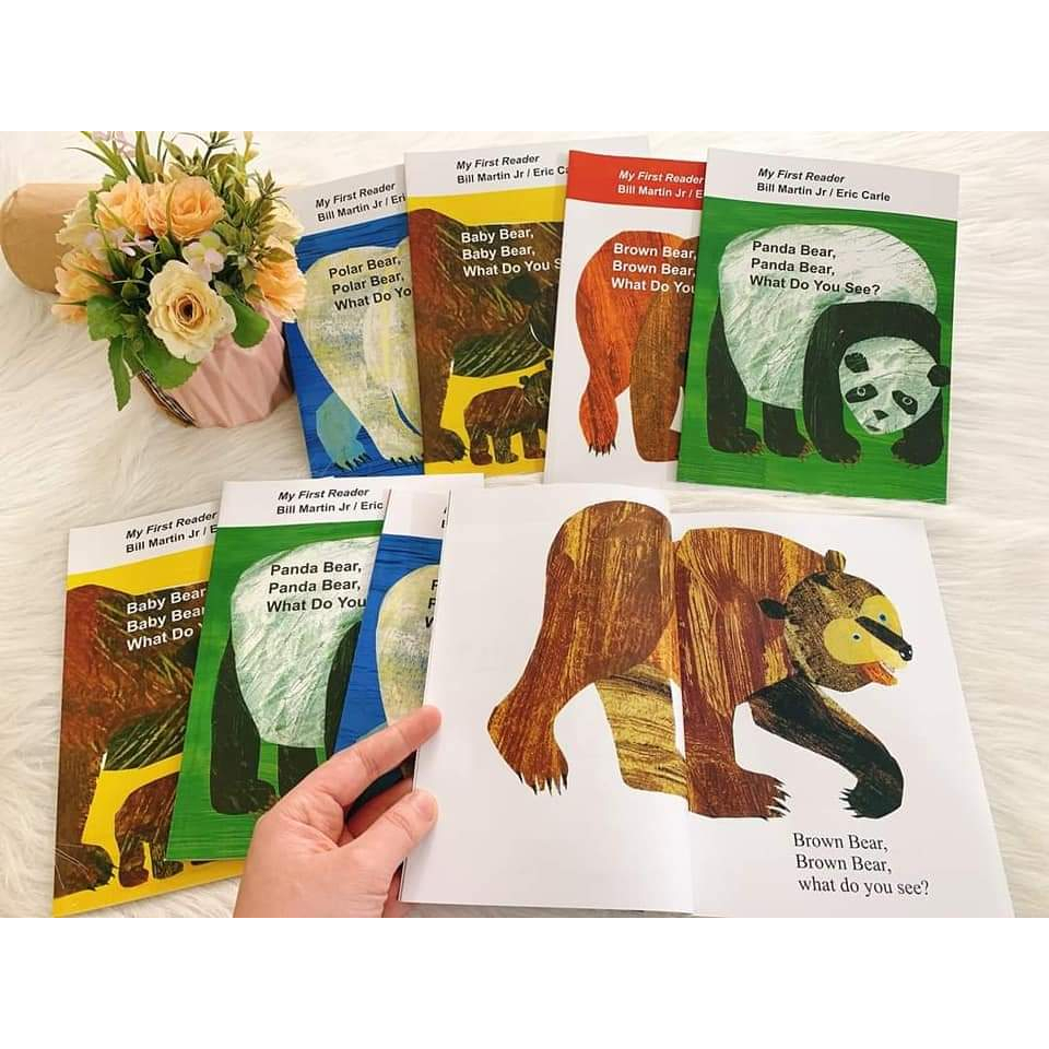 Brown Bear What do you see? Combo 4q A5 tặng file mp3