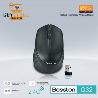 Chuột không dây bosston q32 - wireless mouse bosston q32 chuột không dây giá rẻ dùng cho văn phòng