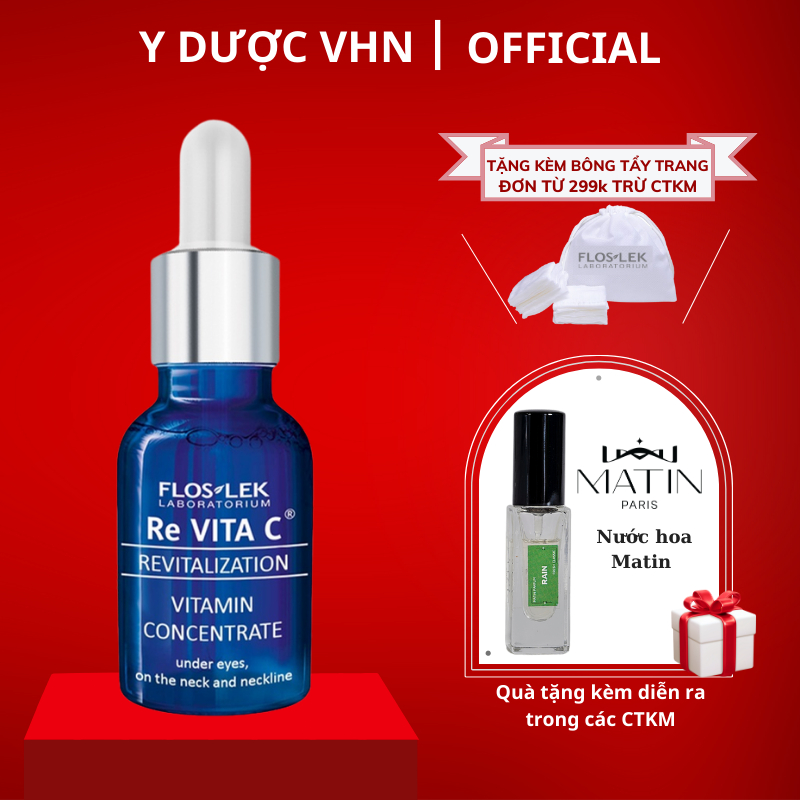 Vitamin C kem dưỡng ẩm làm sáng - giảm nhăn và trẻ hóa da Re Vita C Floslek 30ml Chính hãng