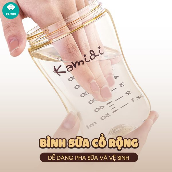 Bình Sữa Kamidi Chất Liệu PPSU Dung Tích 210ml/300ml