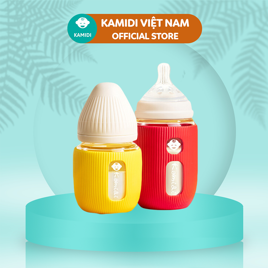 Bình Sữa Kamidi Chất Liệu Thủy Tinh 100ml/160ml