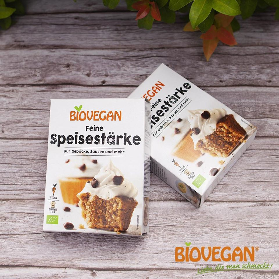Tinh bột bắp hữu cơ Biovegan 250g nhập khẩu chính hãng Đức
