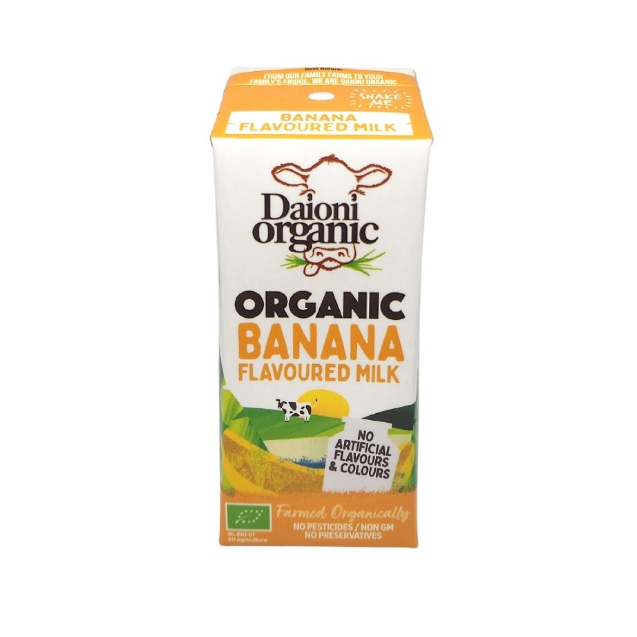 1 hộp Sữa tươi hữu cơ tách béo Daioni 200ml có vị