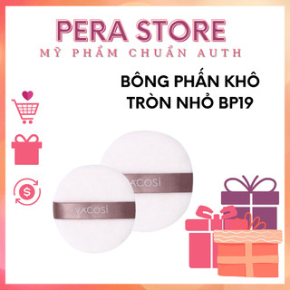 Bông phấn cotton khô tròn nhỏ vacosi bp19