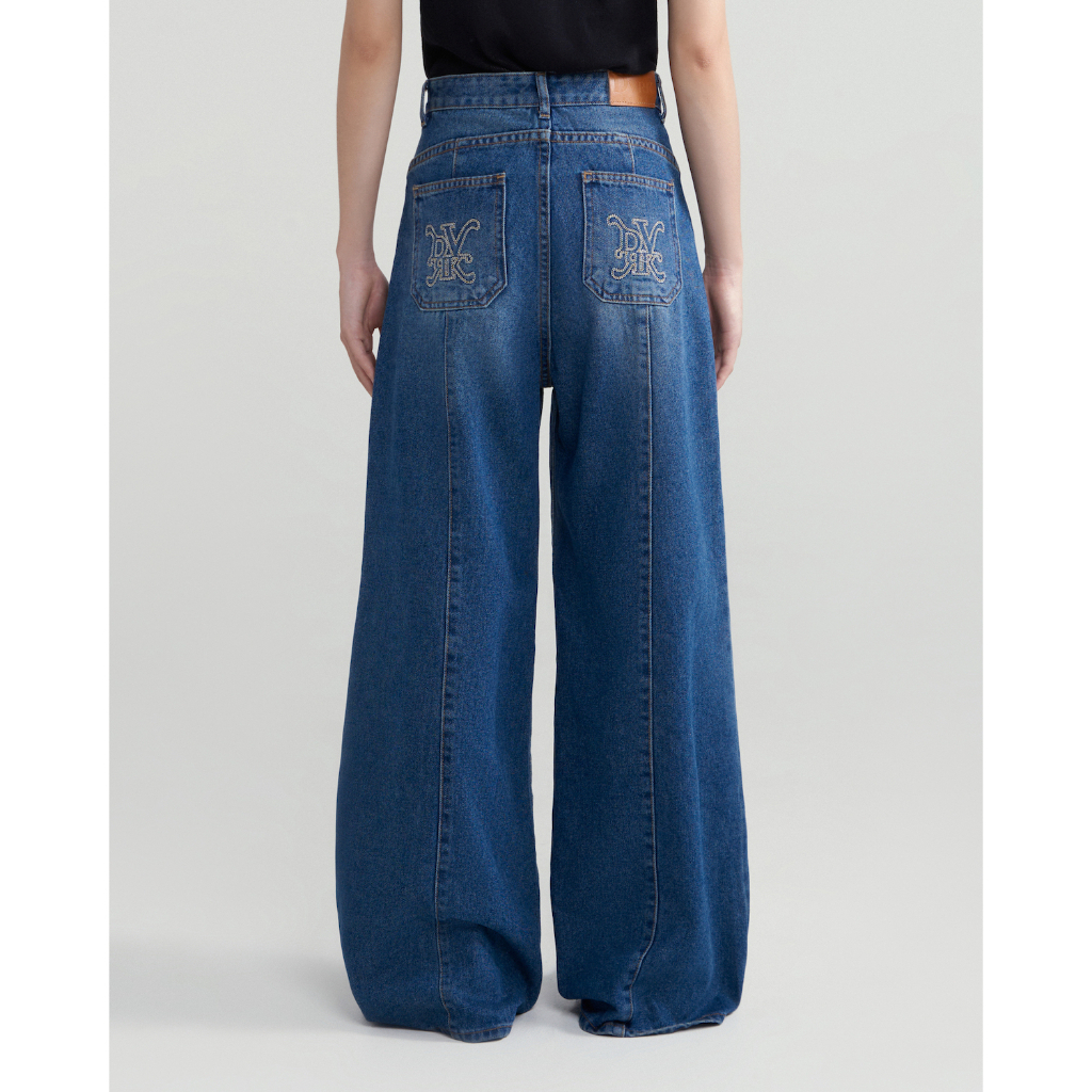 DVRK - Quần Jeans Ống Rộng Privé Lined Wide-Leg Denim Jeans La Galerie - DVRK-23SS