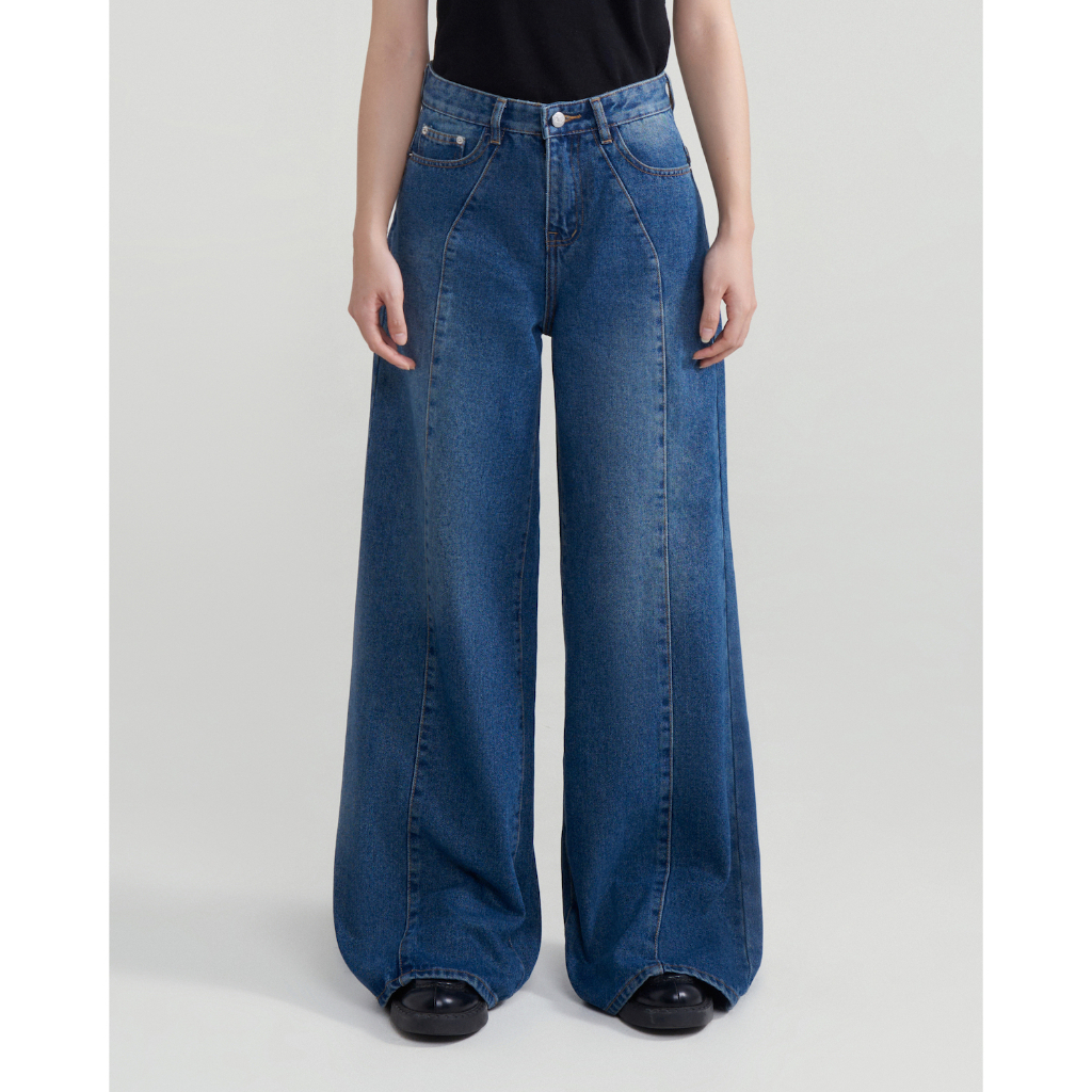 DVRK - Quần Jeans Ống Rộng Privé Lined Wide-Leg Denim Jeans La Galerie - DVRK-23SS