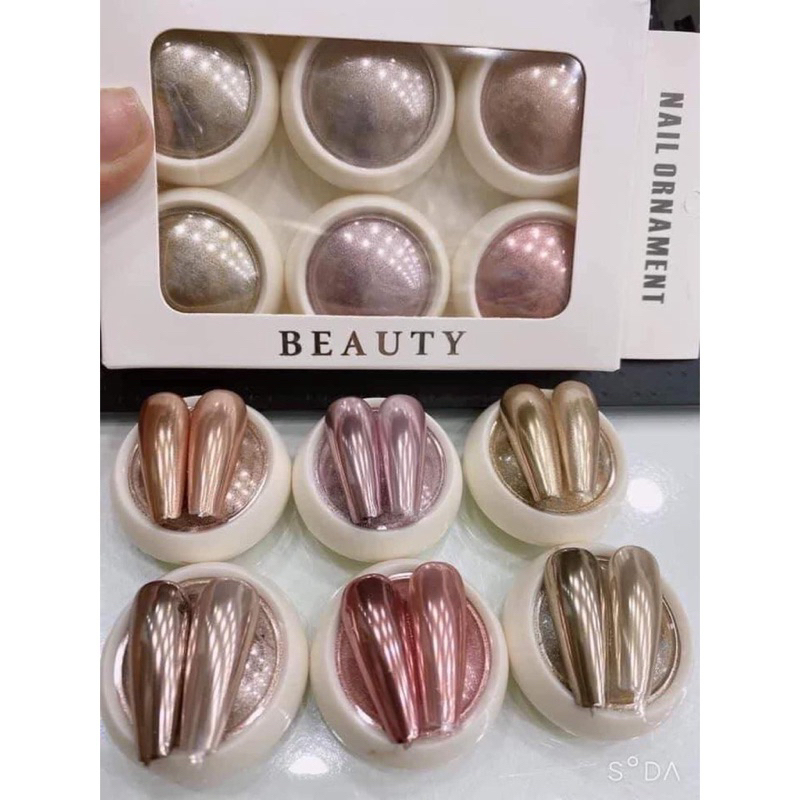 Nailbox tráng gương bóng nhiều màu