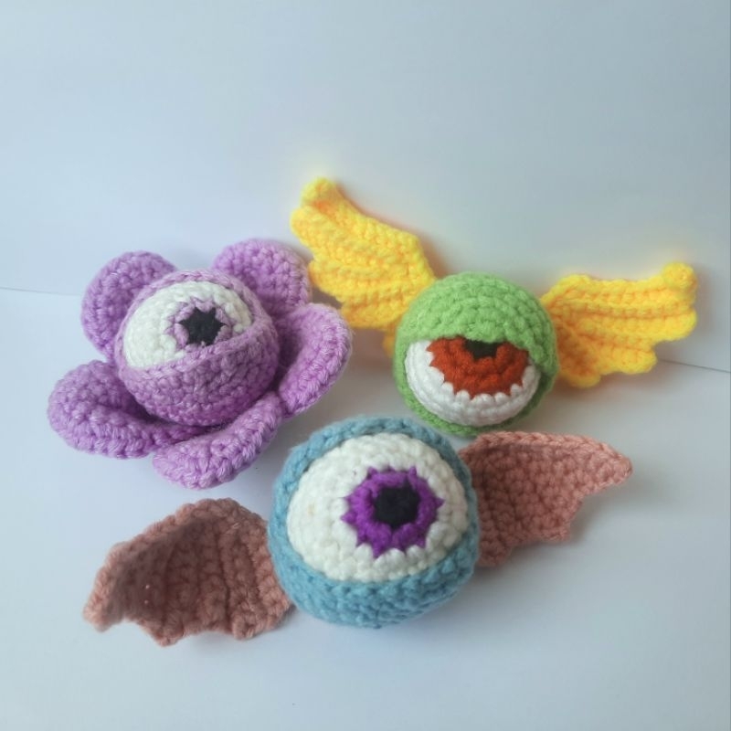 đồ chơi móc len amigurumi quà tặng handmade trang trí rùng rợn đáng yêu độc đáo