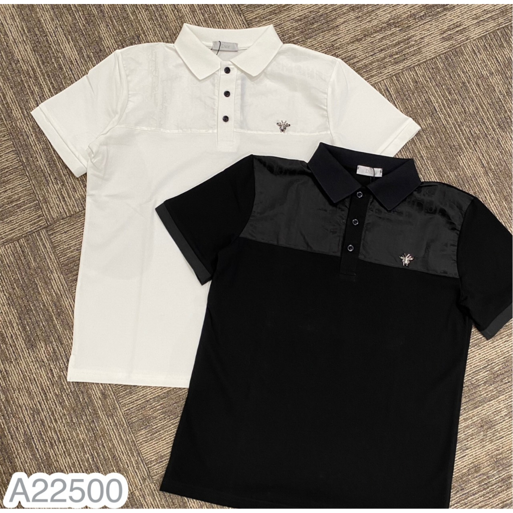 Áo Polo Nam DIO Tang Ong Sắt Phối Viền Vai Đơn Giản, Áo Thun Nam Cổ Bẻ DIO Cao Cấp