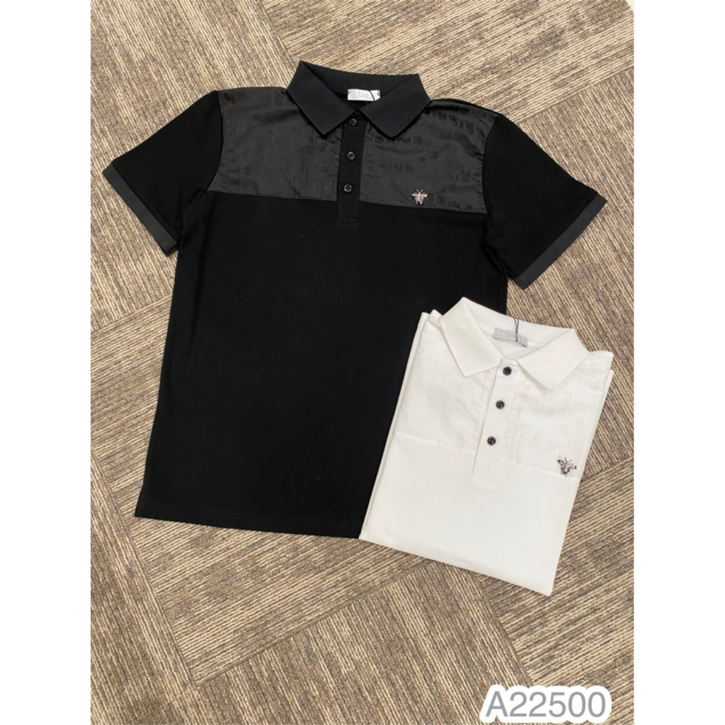 Áo Polo Nam DIO Tang Ong Sắt Phối Viền Vai Đơn Giản, Áo Thun Nam Cổ Bẻ DIO Cao Cấp