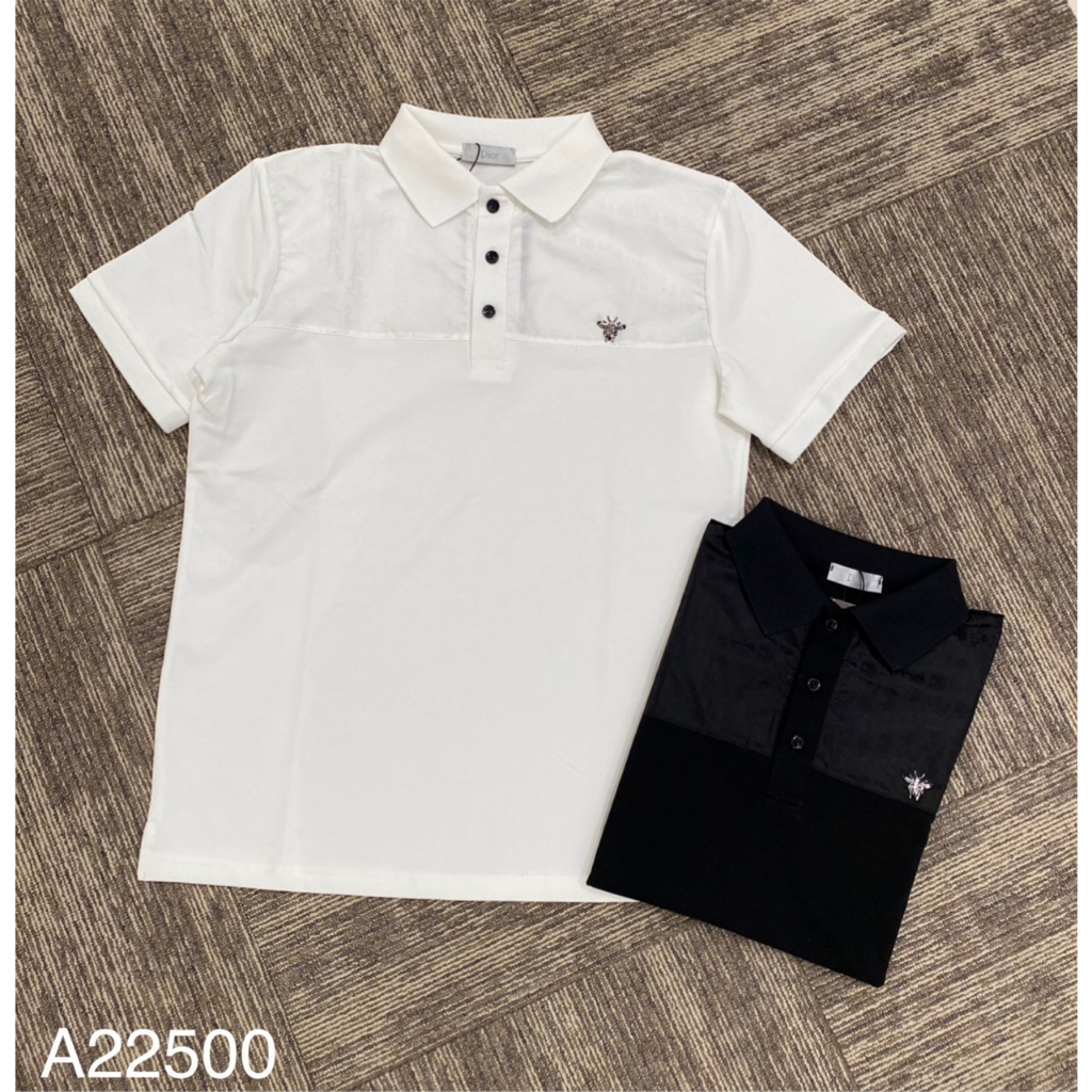 Áo Polo Nam DIO Tang Ong Sắt Phối Viền Vai Đơn Giản, Áo Thun Nam Cổ Bẻ DIO Cao Cấp