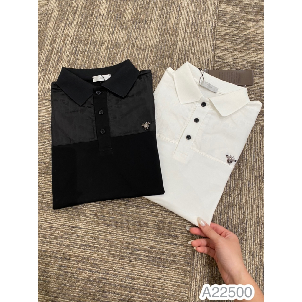 Áo Polo Nam DIO Tang Ong Sắt Phối Viền Vai Đơn Giản, Áo Thun Nam Cổ Bẻ DIO Cao Cấp