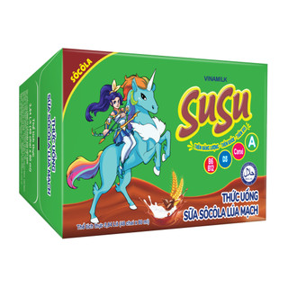 Thức uống sữa Socola lúa mạch Vinamilk Susu - Thùng 48 chai 80ml