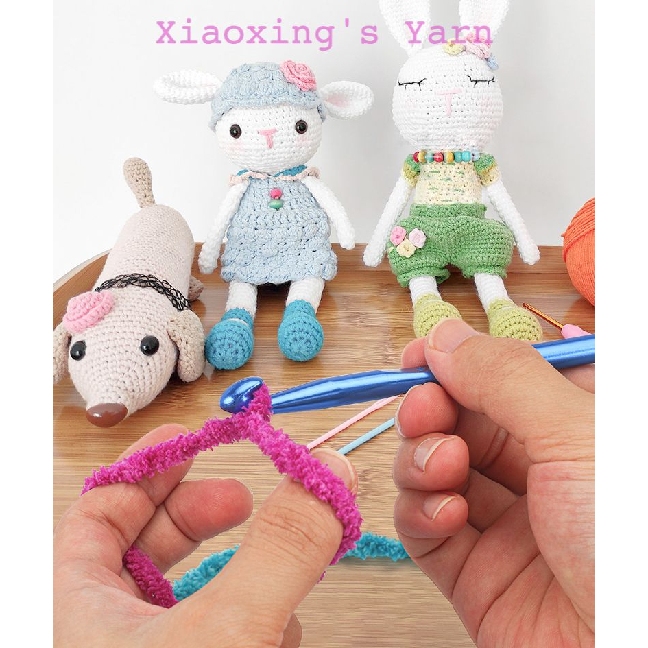 Kim móc len phủ màu oxit nhôm nhiều màu sắc size cơ bản 2 - 12mm | Xiaoxing's Yarn