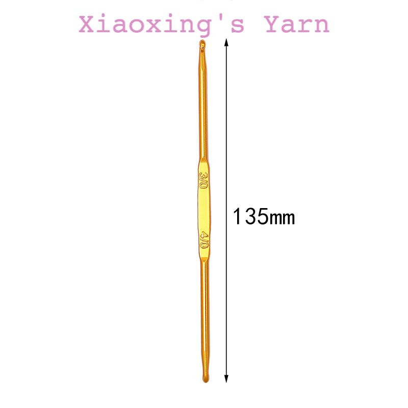 Kim móc len SKC 2 đầu vàng chính hãng Aluminum cao cấp | Xiaoxing's Yarn