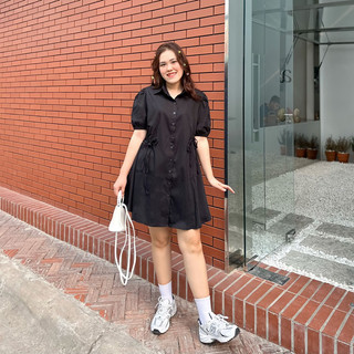 [OOTD BIGSIZE] Đầm sơ mi rút eo dáng A
