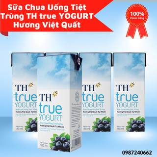 Combo 3 vỉ sữa chua uống việt quất th true milk